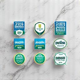 オーガニック認証マークと品質保証のシンボル